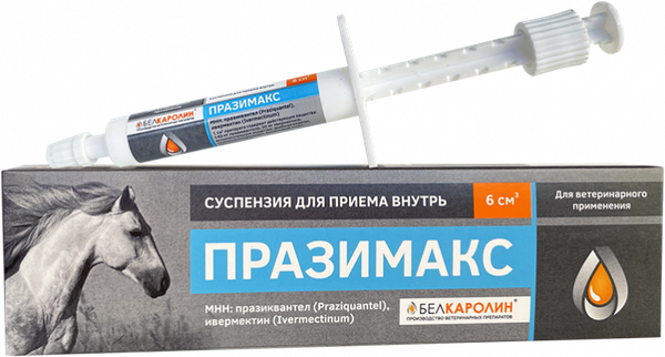 Изображение товара Суспензия от глистов Белкаролин Празимакс (6мл)