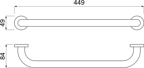 Изображение товара Поручень Aquatek AQ4995MB (черный матовый)