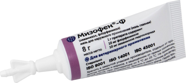 Изображение товара Мазь для лечения глаз у животных Doctor VIC Мизофен-Ф (8г)