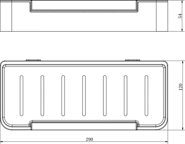 Изображение товара Полка для ванной Aquatek AQ4966MB (черный матовый)
