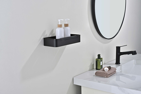 Изображение товара Полка для ванной Aquatek AQ4966MB (черный матовый)