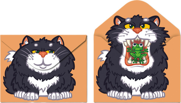 Изображение товара Папка-конверт Centrum Кот с лягушкой / 75702