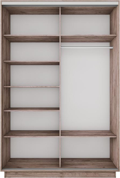 Изображение товара Шкаф-купе ТриЯ Румер-2 СШК 3.120.60-11.11(Н) 2-х дверный (дуб крафт табачный/дуб крафт табачный/дуб крафт табачный/черный профиль)