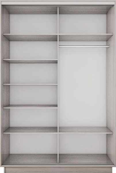 Изображение товара Шкаф-купе ТриЯ Румер-2 СШК 3.120.60-13.13 2-х дверный (ясень шимо светлый/зеркало/зеркало)