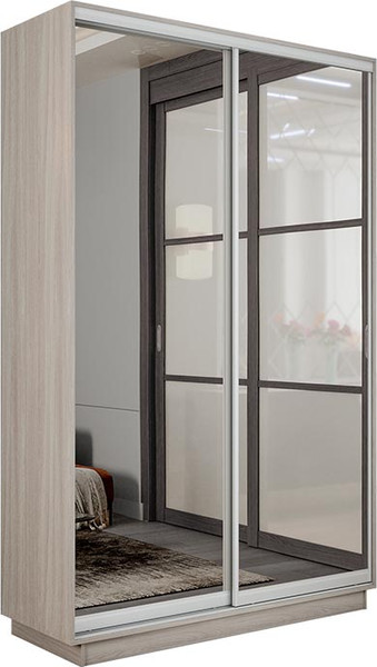 Изображение товара Шкаф-купе ТриЯ Румер-2 СШК 3.120.60-13.13 2-х дверный (ясень шимо светлый/зеркало/зеркало)