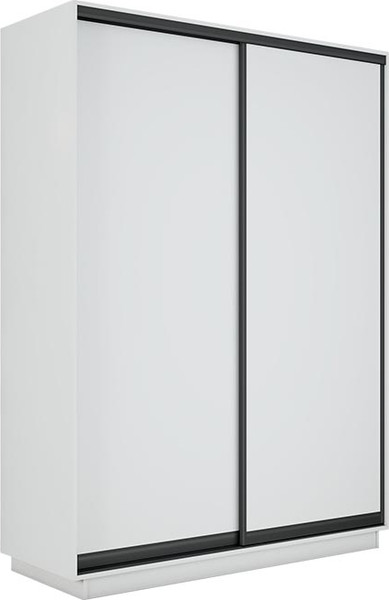 Изображение товара Шкаф-купе ТриЯ Румер-2 СШК 3.140.70-11.11(Н) 2-х дверный (белый снег/белый снег/белый снег/черный профиль)
