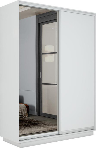 Изображение товара Шкаф-купе ТриЯ Румер-2 СШК 3.140.70-11.13 2-х дверный (белый снег/белый снег/зеркало)