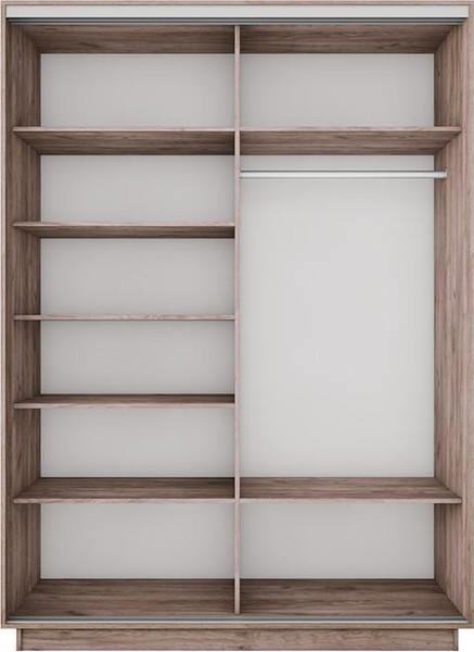 Изображение товара Шкаф-купе ТриЯ Румер-2 СШК 3.140.70-11.13 2-х дверный (дуб крафт табачный/дуб крафт табачный/зеркало)