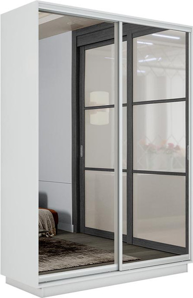 Изображение товара Шкаф-купе ТриЯ Румер-2 СШК 3.140.70-13.13 2-х дверный (белый снег/зеркало/зеркало)