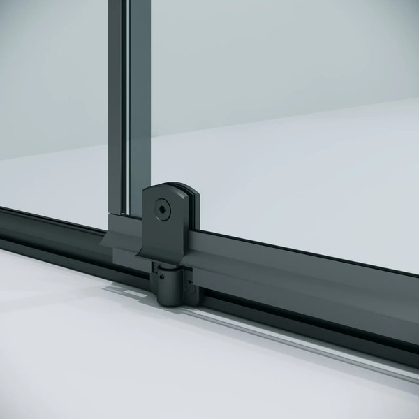 Изображение товара Душевая дверь Niagara Nova NG-35-12AGR 120х195 (графит/прозрачное стекло)