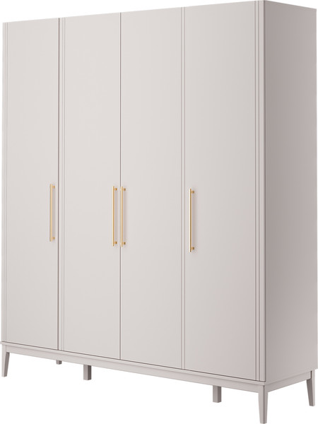 Изображение товара Шкаф Bravo Мебель Джали ШР-4 (ЛДСП персидский жемчуг/МДФ лак льняной)