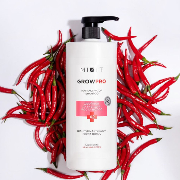 Изображение товара Шампунь для волос MIXIT Grow Pro для улучшения роста волос (1л)