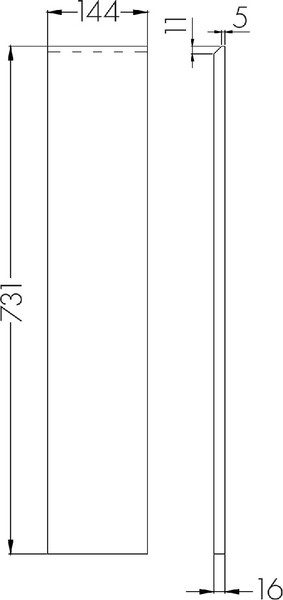 Изображение товара Фасад для мебели в ванную Акватон Лондри 20 / 1A275001LH0C0 (дуб сантана)