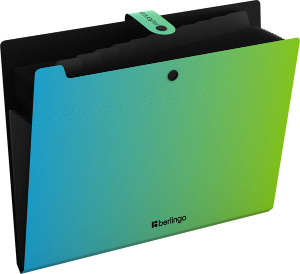 Изображение товара Папка для бумаг Berlingo Radiance / XF4_12003 (голубой/зеленый)