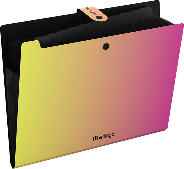 Изображение товара Папка для бумаг Berlingo Radiance / XF4_12001 (желтый/розовый)