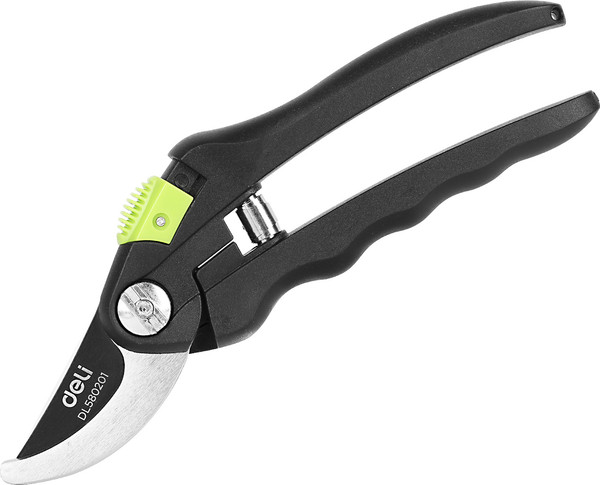 Изображение товара Секатор механический Deli EDL580201 (черный/зеленый)