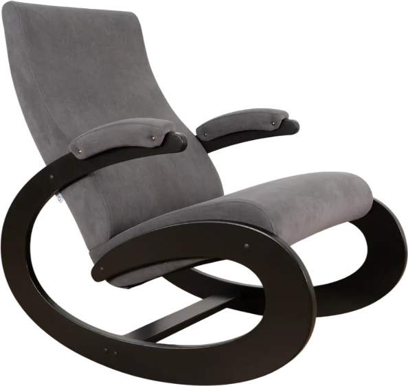 Изображение товара Кресло-качалка Glider Экси М (темно-серый/венге)