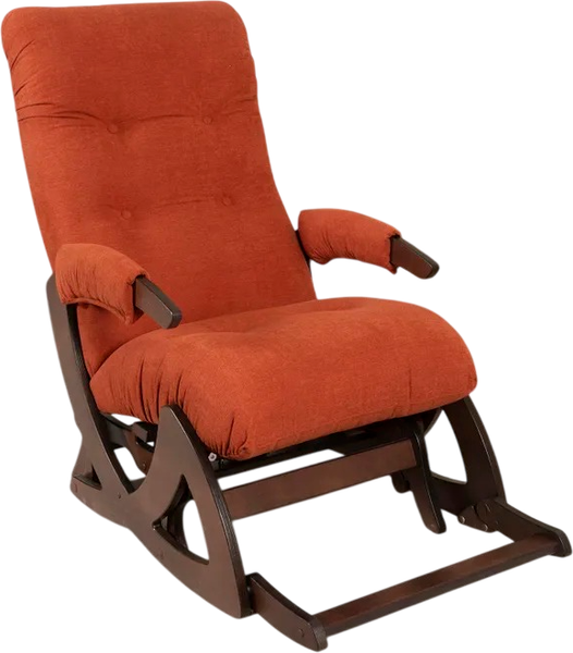 Изображение товара Кресло-маятник Glider Балтик (кирпично-красный/орех антик)