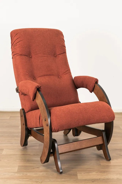 Изображение товара Кресло-маятник Glider Модель 68 (кирпично-красный/орех антик)