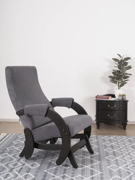 Изображение товара Кресло-маятник Glider Модель 68М (темно-серый/венге)