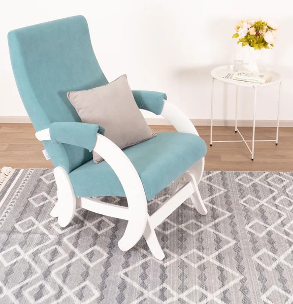 Изображение товара Кресло-маятник Glider Модель 68М (мятно-зеленый/молочный дуб)