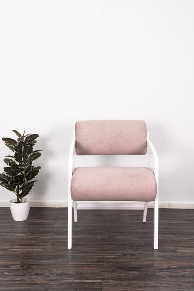 Изображение товара Стул Glider Темно-розовый/молочный дуб