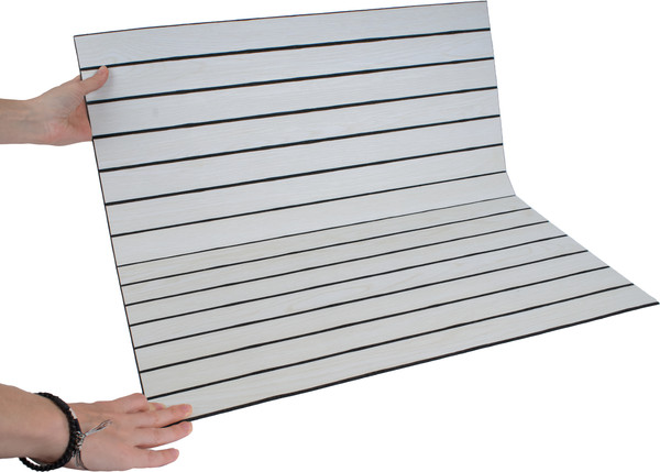 Изображение товара Панель ПВХ Самоклейкин Самоклеящаяся Имитация рейки KC-81117-2 (600x600x2.8мм)