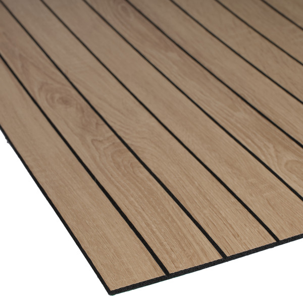 Изображение товара Панель ПВХ Самоклейкин Самоклеящаяся Имитация рейки KC-1002-7 (600x600x2.8мм)