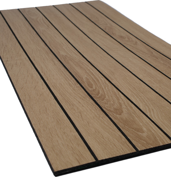 Изображение товара Панель ПВХ Самоклейкин Самоклеящаяся Имитация рейки KC-1002-7 (600x600x2.8мм)