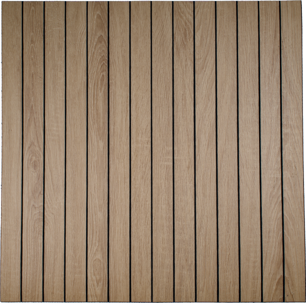 Изображение товара Панель ПВХ Самоклейкин Самоклеящаяся Имитация рейки KC-1002-7 (600x600x2.8мм)