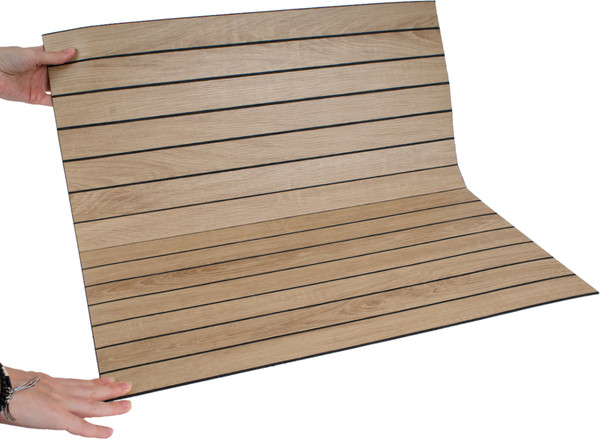 Изображение товара Панель ПВХ Самоклейкин Самоклеящаяся Имитация рейки KC-1002-7 (600x600x2.8мм)