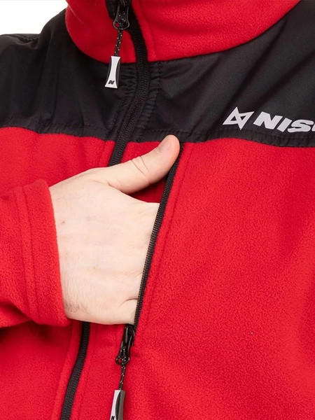 Изображение товара Костюм для охоты и рыбалки Nisus Argut с мембранными вставками T-N-FA-4XL1 (р.56-58/170-176, черный/красный)