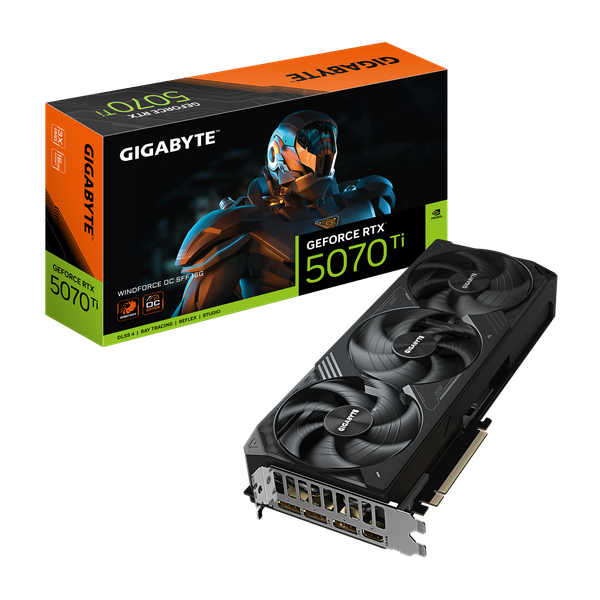 Изображение товара Видеокарта Gigabyte RTX 5070 Ti Windforce OC SFF 16G (GV-N507TWF3OC-16GD)
