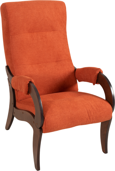 Изображение товара Кресло мягкое Glider Аоста (кирпично-красный/орех антик)