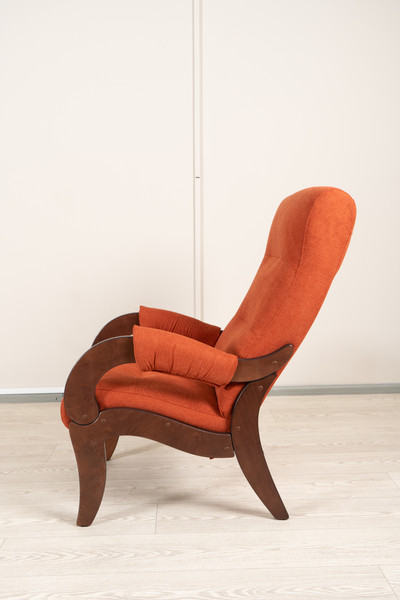 Изображение товара Кресло мягкое Glider Аоста (кирпично-красный/орех антик)