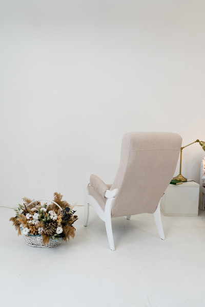 Изображение товара Кресло мягкое Glider Аоста   (бежевый/молочный дуб)