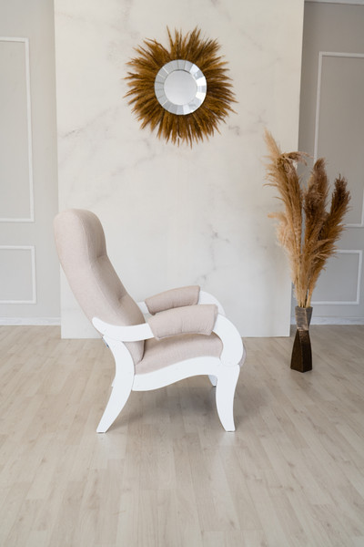 Изображение товара Кресло мягкое Glider Аоста   (бежевый/молочный дуб)