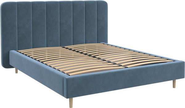 Изображение товара Двуспальная кровать Bravo Мебель Рино 160x200 без ПМ Стандарт 2 Вариант (джинс)