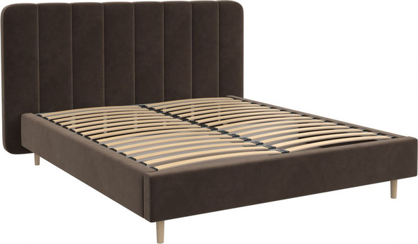 Изображение товара Двуспальная кровать Bravo Мебель Рино 160x200 без ПМ Стандарт 3 Вариант (капучино)