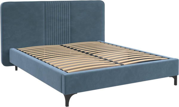 Изображение товара Двуспальная кровать Bravo Мебель Стелла-2 160x200 без ПМ Стандарт 2 Вариант (джинс)