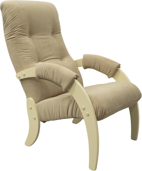 Изображение товара Кресло мягкое Glider Модель 61 (темно-бежевый/дуб шампань)