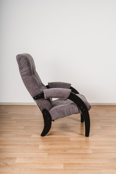 Изображение товара Кресло мягкое Glider Модель 61 (темно-серый/венге)