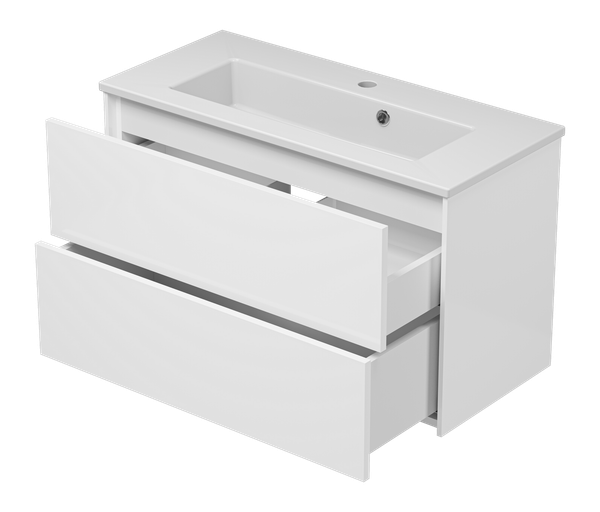 Изображение товара Тумба с умывальником Brevita Toy 80 / TOY-09080-0102Я+B-AVI080-01