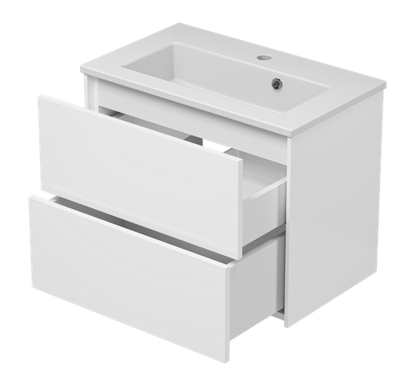 Изображение товара Тумба с умывальником Brevita Toy 60 / TOY-09060-0102Я+B-AVI060-01