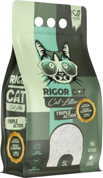 Изображение товара Наполнитель для туалета Rigor Cat Алоэ вера (5л)