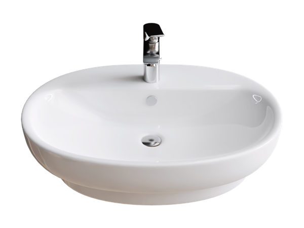 Изображение товара Тумба с умывальником Brevita Elche 80 / ELC-01080-0502Я+0116 (серый кашемир)