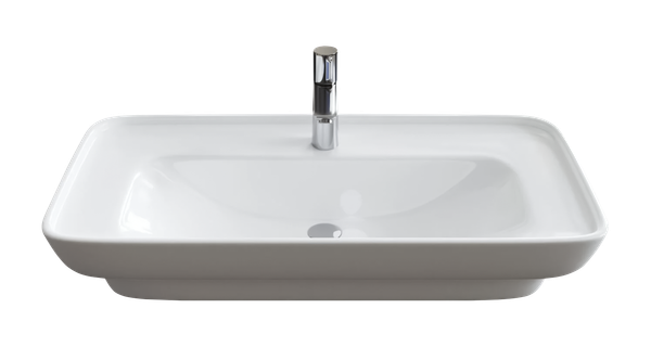 Изображение товара Тумба с умывальником Brevita Elche 100 / ELC-01100-0502Я+0117 (серый кашемир)