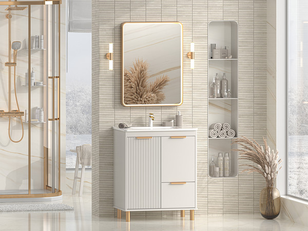 Изображение товара Тумба с умывальником Brevita Risacca Crema 70 / RIS-06070-0342Я+B-OND070-01 (серый кашемир)