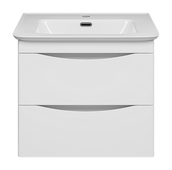 Изображение товара Тумба с умывальником Misty Мираж 60 / П-Мир-01060-011П2Я+RCW-140260WH