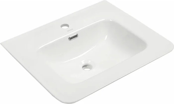 Изображение товара Тумба с умывальником Misty Мираж 60 / П-Мир-01060-011П2Я+RCW-140260WH